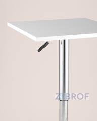 Стол барный Квадро белый, газ-лифт