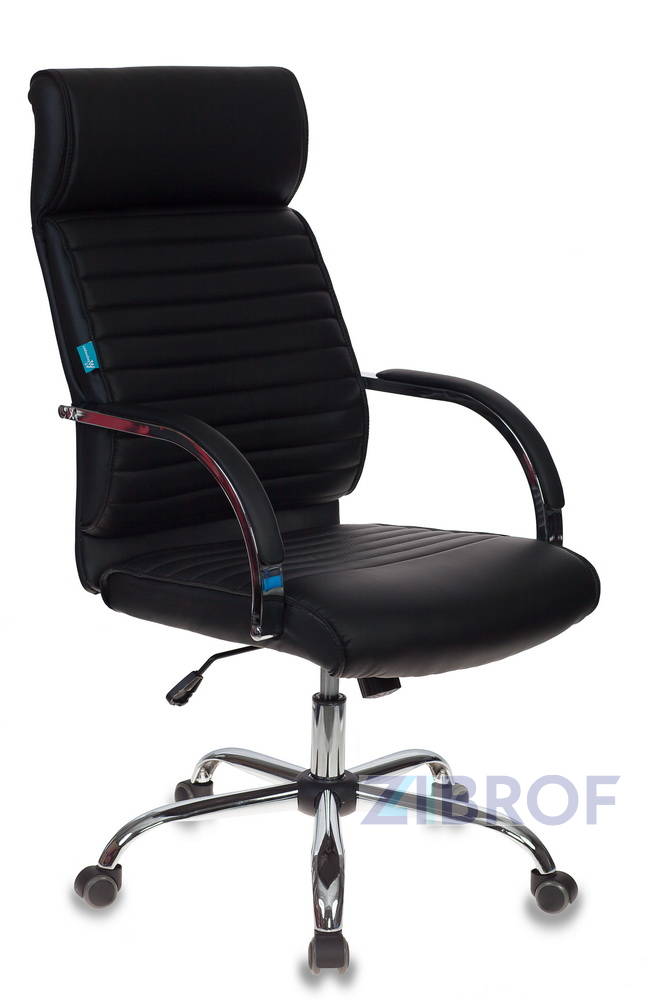 для руководителя офисное Бюрократ T-8010SL/BLACK черный обивка экокожа крестовина металл