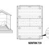 Сарай пластиковый Newton 759, серый в Краснодаре