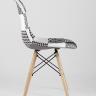 Стул Eames обивка в стиле пэчворк черно-белый, ножки массив бука в Краснодаре