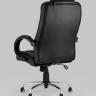 Компьютерное кресло TopChairs Atlant офисное черное обивка экокожа, механизм качания Top Gun в Краснодаре