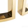 47ED-GDCT002 Стол журнальный GardaDecor темн.стекло/зол d100*45 в Краснодаре