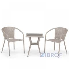 Комплект плетеной мебели T25C/Y137C-W85 Latte (2+1)
