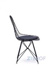 Eiffel из металла цвет черный с подушкой из черной экокожи