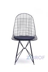 Eiffel из металла цвет черный с подушкой из черной экокожи