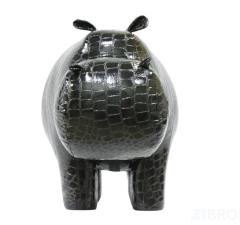 Пуф Бегемот Caiman Black Shine