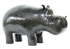 Пуф Бегемот Caiman Black Shine