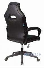 компьютерное игровое Бюрократ VIKING 3 AERO BLUE черный/синий обивка экокожа/ткань крестовина пл