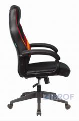компьютерное игровое Бюрократ VIKING 3 AERO RED черный/красный обивка экокожа/ткань крестовина п