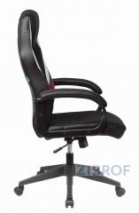 компьютерное игровое Бюрократ VIKING 3 AERO RUS белый/синий/красный черный обивка экокожа/ткань