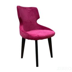 Стул Ветий ткань Velvet Lux 71 цвет малиновый, опоры дерево