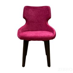 Стул Ветий ткань Velvet Lux 71 цвет малиновый, опоры дерево