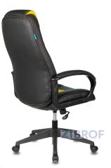 Кресло игровое Бюрократ VIKING-8N/BL-YELL черный/желтый искусственная кожа геймерское