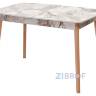 Стол обеденный 29 White Marble раскладной 120-150*75 белый мрамор в Краснодаре