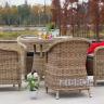"Фредо" обеденная группа из искусственного ротанга, цвет соломенный в Краснодаре