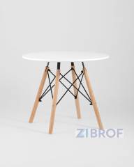 Комплект мебели детский Eames стол детский белый, 5 стульев белые