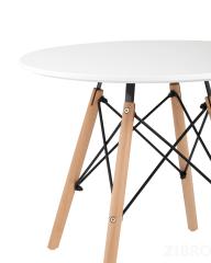 Стол Eames DSW детский белый, ножки массив бука
