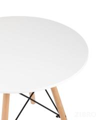 Стол Eames DSW детский белый, ножки массив бука