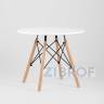 Комплект мебели детский стол Eames белый, 3 стула голубые в Краснодаре
