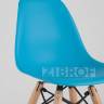 Комплект мебели детский стол Eames белый, 3 стула голубые в Краснодаре