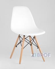 Eames D80 черный, 2 стула Eames DSW белые