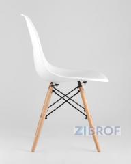 Eames D80 черный, 2 стула Eames DSW белые