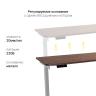 Стол с регулировкой высоты E6 серый/ЛДСП коричневый дуб, 140x70 в Краснодаре