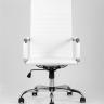 Компьютерное кресло TopChairs City офисное белое обивка экокожа, механизм качания Top Gun в Краснодаре